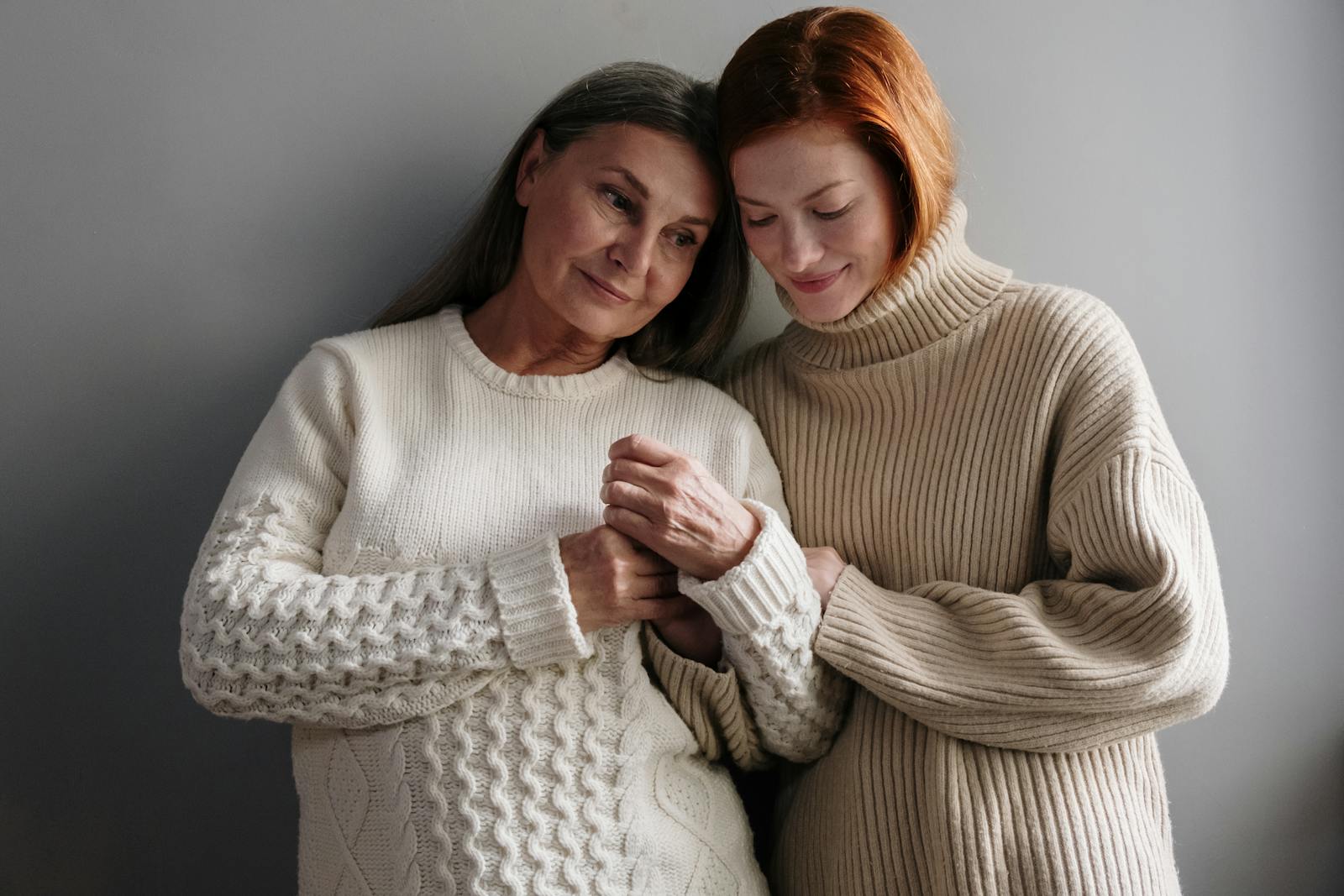 Women Wearing Knitted Sweaters