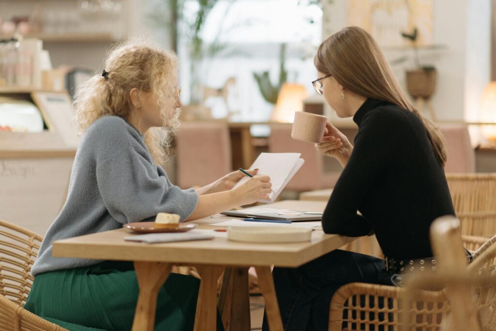 Women having Conversation