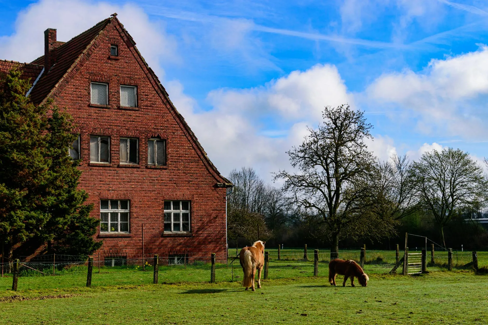 charming countryside scene in coesfeld germany
